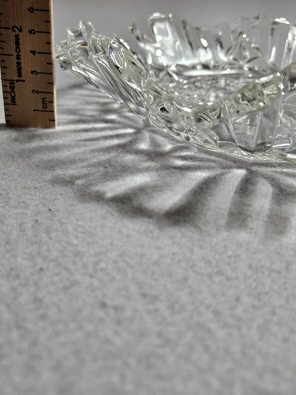 Vintage Clear Pressed Glass Fruit Plates
